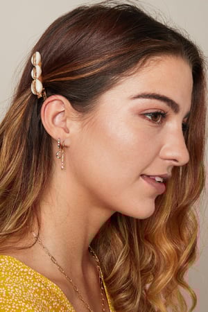 Earrings Bar Rhinestones Argenté Cuivré h5 Image3